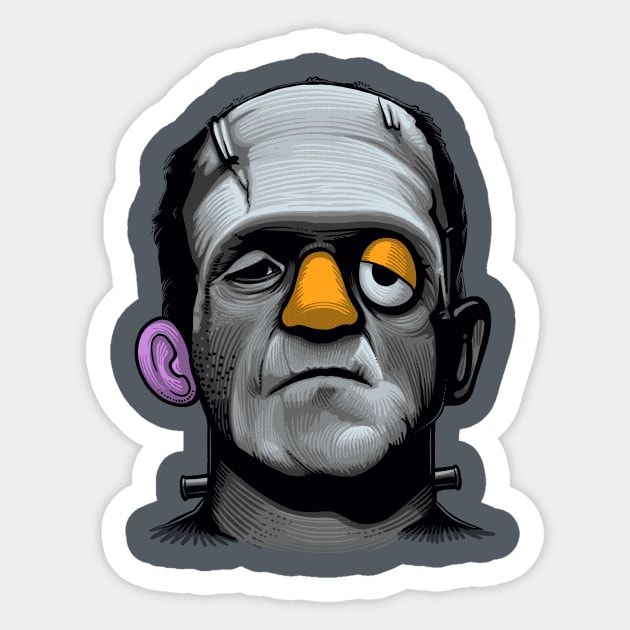 Mr Frankie Head Sticker by Naolito